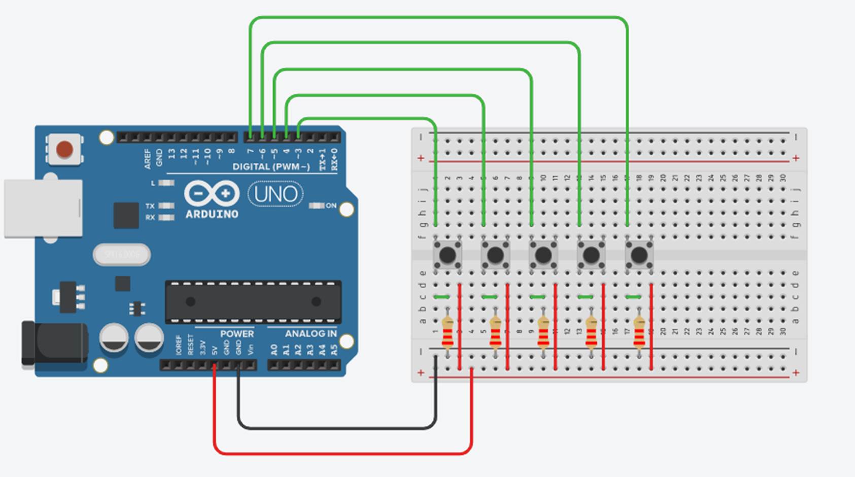 How to Wire and Program Multiple Push-Buttons With an Arduino